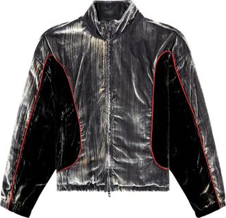 Diesel Piumino G-Riffin con zip - Argento