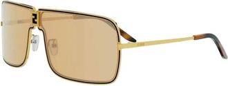 Fendi Accessoires, unisex, Geel, ONE Size, FE40195s Zonnebril