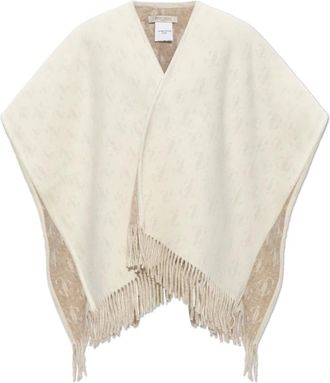 Jimmy Choo London Jassen, Dames, Beige, ONE Size, Wol, Wool Poncho