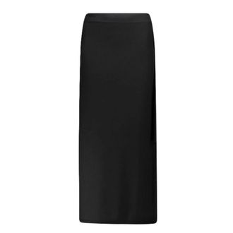 Paolo Fiorillo Rokken, Dames, Zwart, S, Wol, Cashmere Wool Side Knot Rok