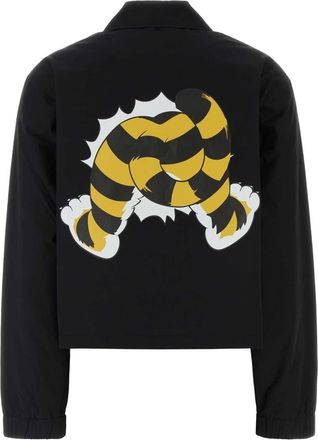 Kenzo Womens Wild Jacket Black Cotton Nylon