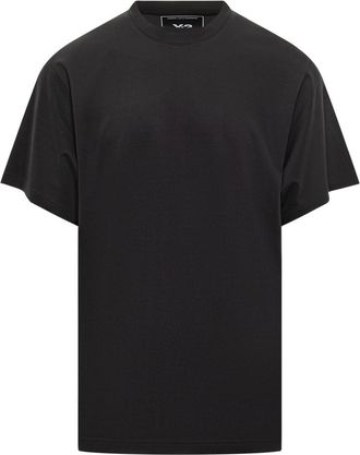 Yohji Yamamoto Black Crew Neck T-Shirt