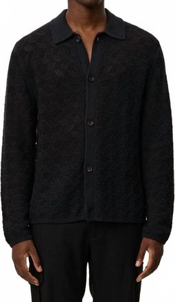 Les Deux Eloi Knit Shirt In Black