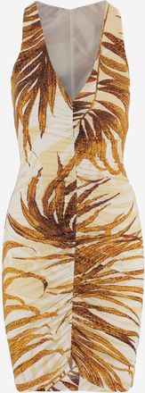 Just Cavalli jurk van stretchviscose met print