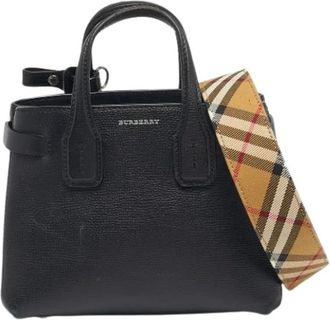 Burberry Pre-owned Handbags, female, Black, Size: ONE SIZE Pre-owned Vintage Shoulder Bag