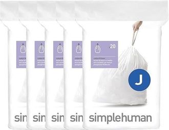 Simplehuman Code J Custom Fit Liners with Quick Dispense Packs in 100 Liners at Nordstrom, Size Refill