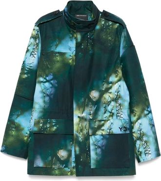 Yohji Yamamoto Giacca AOP - Blu