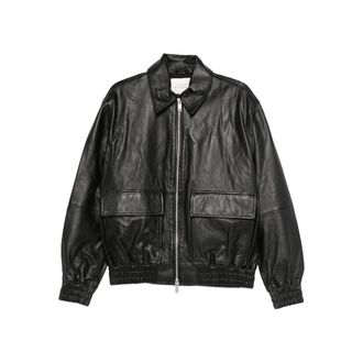 STUDIO NICHOLSON Piston Leather Jacket