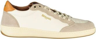 Blauer Mens Laceup Color Block Sneakers - Ivory - Size EU 43