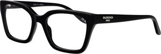 Balenciaga Glasses, female, Black, Size: 55 MM Bb0501O Cat Eye Optical Frame