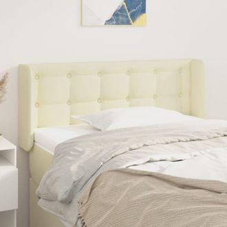 vidaXL Cabecero De Cuero Sint&eacute;tico Color Crema 93x16x78/88 Cm Vidaxl