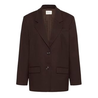 Gestuz Jassen, Dames, Bruin, XS, Polyester, GZPaula OZ Blazer