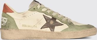 Golden Goose Sneakers Ball Star in pelle di vitello liscia e scamosciata