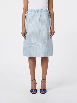 Toteme Gonna in seta a righe con coulisse Toteme