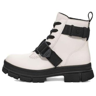 UGG (WMNS) UGG Ashton Lace Up Boot White 1133892-WHT