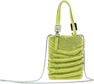 Benedetta Bruzziches Lollo La Petite Tas - Zeg nooit nooit meer - Dames - Mini tas - Groen - ONE Size - Satijn - Tassen