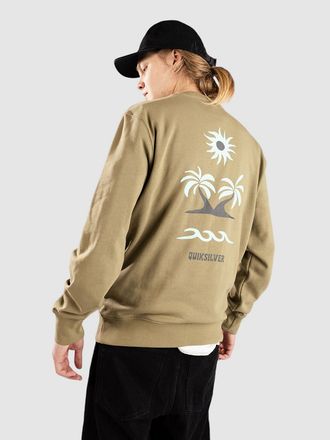 Quiksilver Graphic Mix Crew Sweater gr&uuml;n