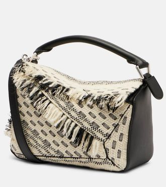 Loewe x Albers Puzzle Small fringed tote bag