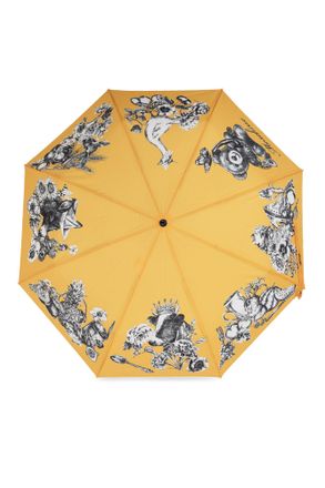 Moschino Folding Umbrella, Unisex, Yellow