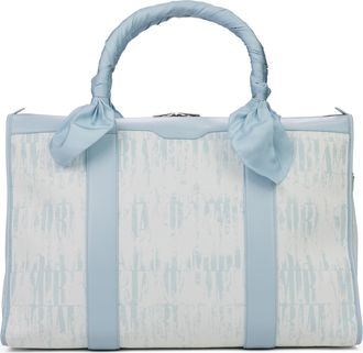 Amiri Baby Blue Jacquard Tie Dye Weekender Bag