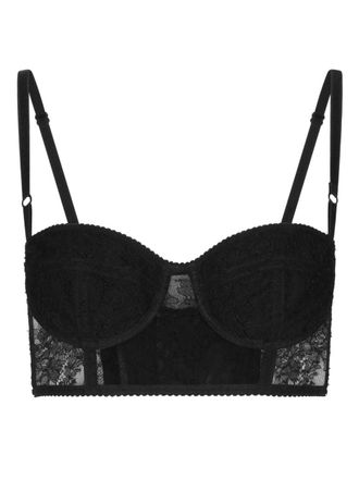Dolce & Gabbana lace-detailing balconette bra - Black