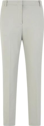 Pinko Lichtgrijze broek van viscose - Dames - Slim Fit Broeken - Grijs - M - Leer - Broeken
