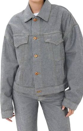 Slvrlake Denim Detroit Trucker Jacket In Night Reverse