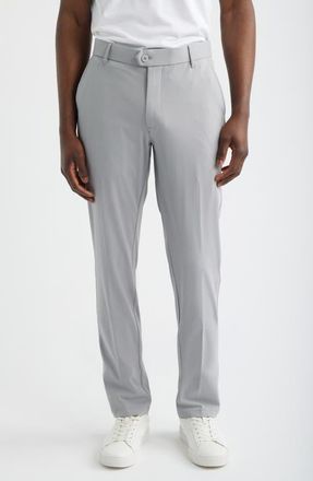 Scott Barber Sono Flat Front Stretch Chinos in Silver at Nordstrom, Size 32