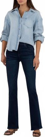 Kut from the Kloth Natalie Mid Rise Flare Bootcut Jeans In Leading