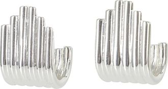 Federica Tosi Zilveren Lobo Lea Oorbellen - Dames - Oorbellen - Grijs - ONE Size - Accessoires