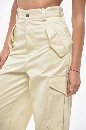 Bottega Veneta Pantaloni Cargo in Misto Cotone con Coulisse sul Fondo Bottega Veneta