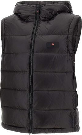 Peuterey Donoma Linear LKS 04 Vest - Heren - Bodywarmers - Zwart - L - Leer - Jassen