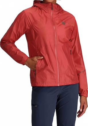 Outdoor Research Helium Rain Jacket In Rhubarb