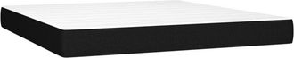vidaXL Colch&oacute;n De Muelles Ensacados Tela Negro 180x200x20 Cm Vidaxl