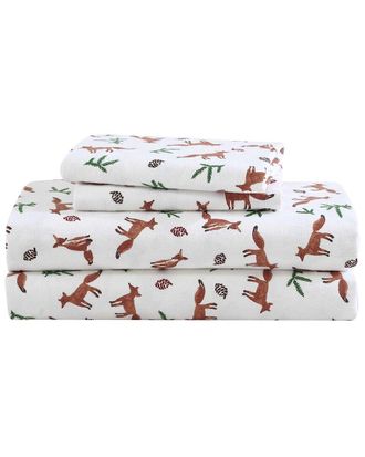 Eddie Bauer Fox Trail 100% Cotton Flannel Sheet Set