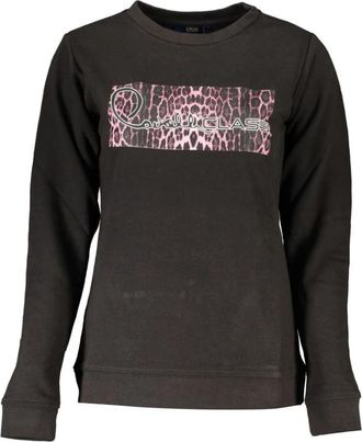 Cavalli Sweatshirt met lange mouwen - Dames - Sweatshirts - Zwart - XS - Katoen - Hoodies & sweatvesten