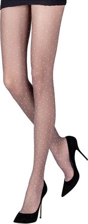 Emilio Cavallini 2-Tone Twisted Plumetis Tights