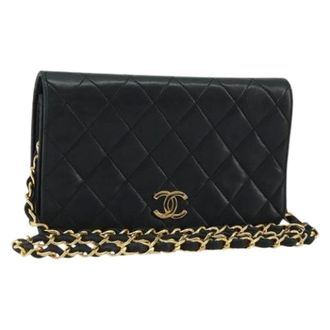 Chanel Pre-owned Cross Body Bags, female, Black, Size: ONE SIZE Pre-owned Cross Body Bag