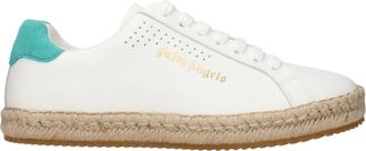 Palm Angels Witte Leren Lage Sneakers