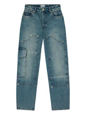Ganni panelled jeans - Blue