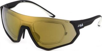 Fila Mens SFI19999U28G SFI19999 99 U28G Sunglasses - Black - One Size