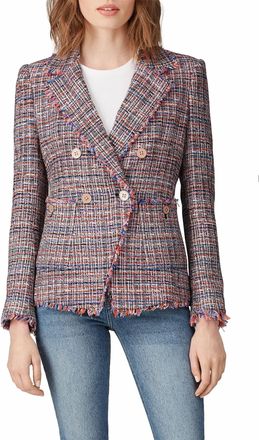 Veronica Beard Pre-Loved Theron Jacket With Buttons In Multi Color