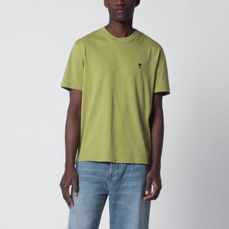 Ami T-shirt Ami De Coeur color matcha in cotone