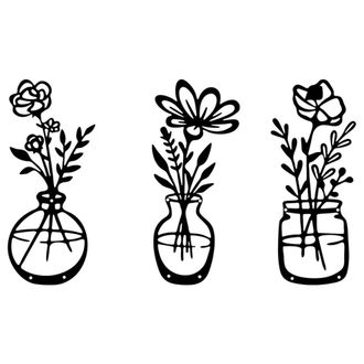 OEM Jarr&oacute;n De Metal Para Flores, Decoraci&oacute;n Minimalista De Pared - Jsty204