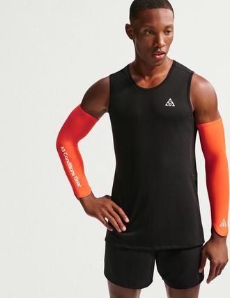 Nike Unisex Nike ACG UV Cooling Sleeves (1 Pair) in Orange | N1013877-833