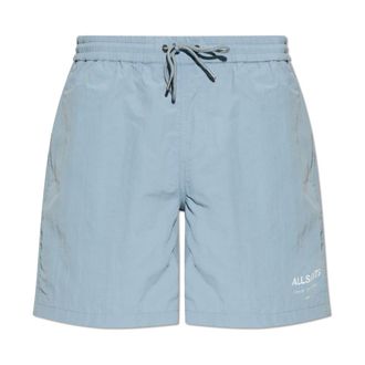 AllSaints Beachwear, male, Blue, Size: XL Underground Swim Shorts