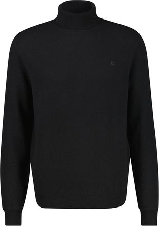 Lerros Rollkragenpullover LERROS, Herren, Gr. XXL, schwarz, Strick, Obermaterial: 88% Schurwolle, 12% Kaschmir, meliert, regular fit normal, ohne Ausschnitt,