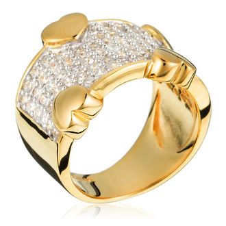 Orphelia Dames 925 Sterling Zilveren Ring - Goud ZR-3605-GOLD