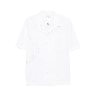 Marine Serre Lace-insert Short-sleeves Shirt
