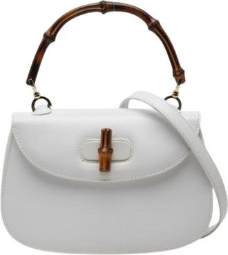 Gucci Pre-owned Vintage Schoudertas - Dames - Vintage Handtas - Wit - ONE Size - Leer - Vintage